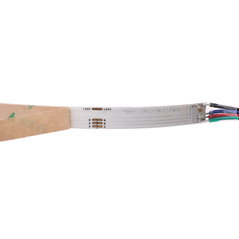 DC24V Side Glow RGB COB LED Strip Light Dotless 840Chips/m 16.4ft DC24V Side Glow RGB COB LED Strip Light Dotless 840Chips/m 16.4ft